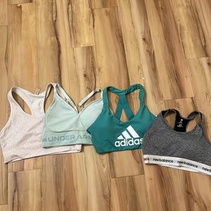 A bundle of four sports bra, size L.